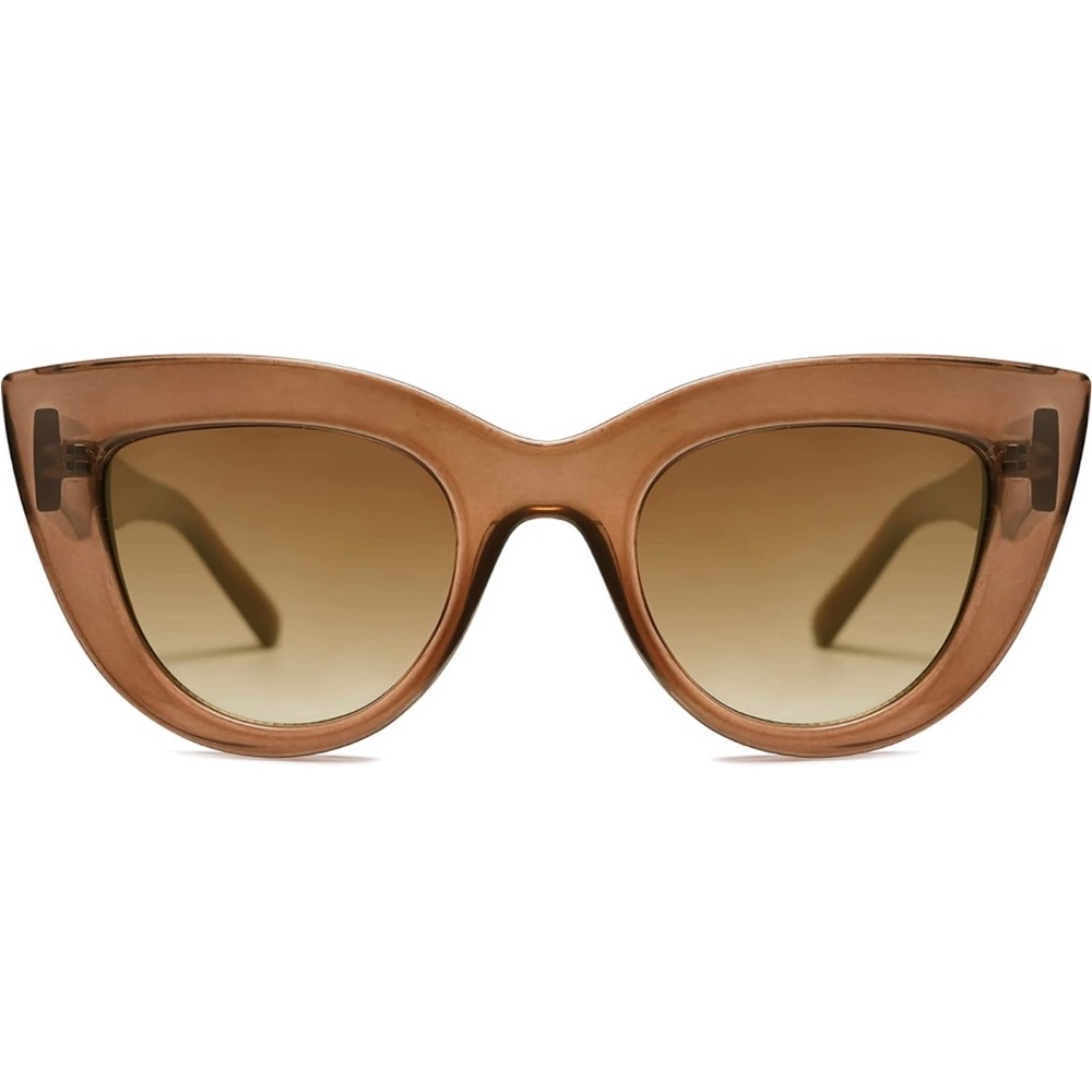 Tracy’s Cat Eye Nude Glasses/Sunglasses Caramel - Chocolate
